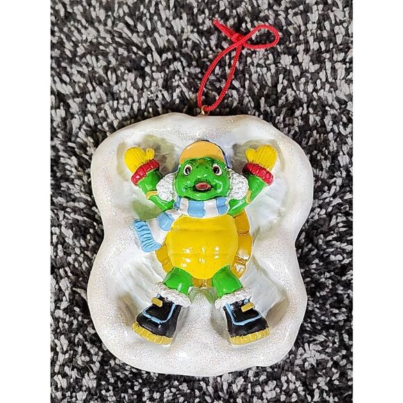 Christmas FRANKLIN the Turtle Ornament RARE Snow Angel - Picture 3 of 11